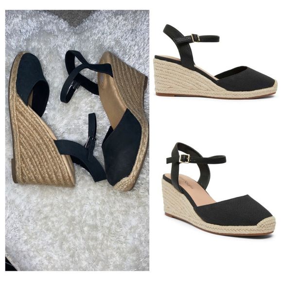 me too Shoes - Me Too Espadrille in Black Fabric